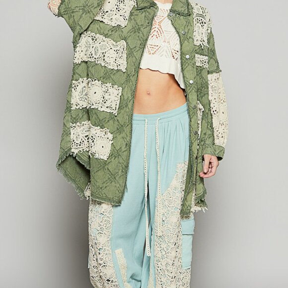 POL Willow & Lace Boho Patchwork Jacket Sizes Various - Picture 10 of 13